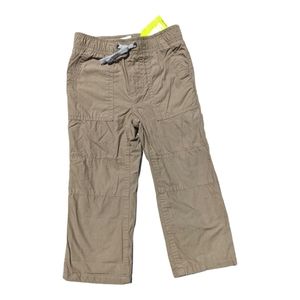Crazy 8 2T Tan Pants w/ Lining and Faux Drawstring